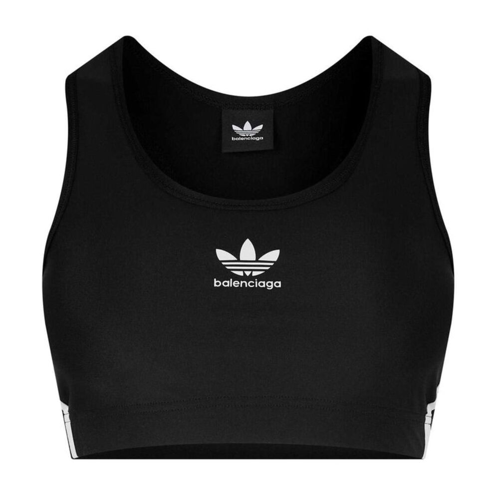 Balenciaga Womens/Ladies Adidas Soft Sports Bra / Black/White